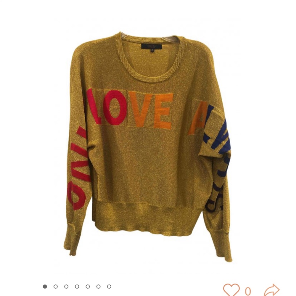 Trendy metallic sweater